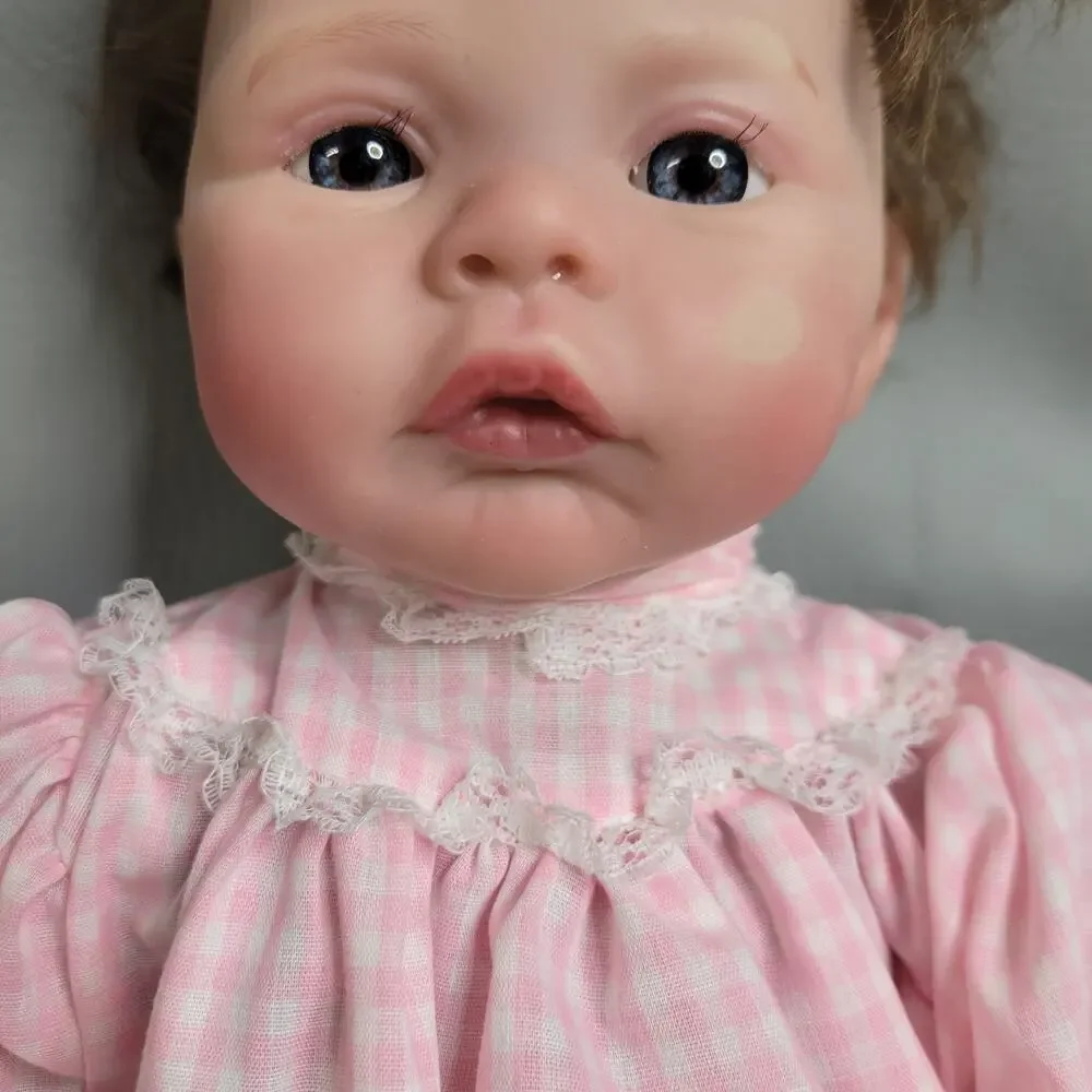 REBORN BABY DOLL by ANDREA ARCELLO Lifelike Realistic Girl Blue Eyes 18